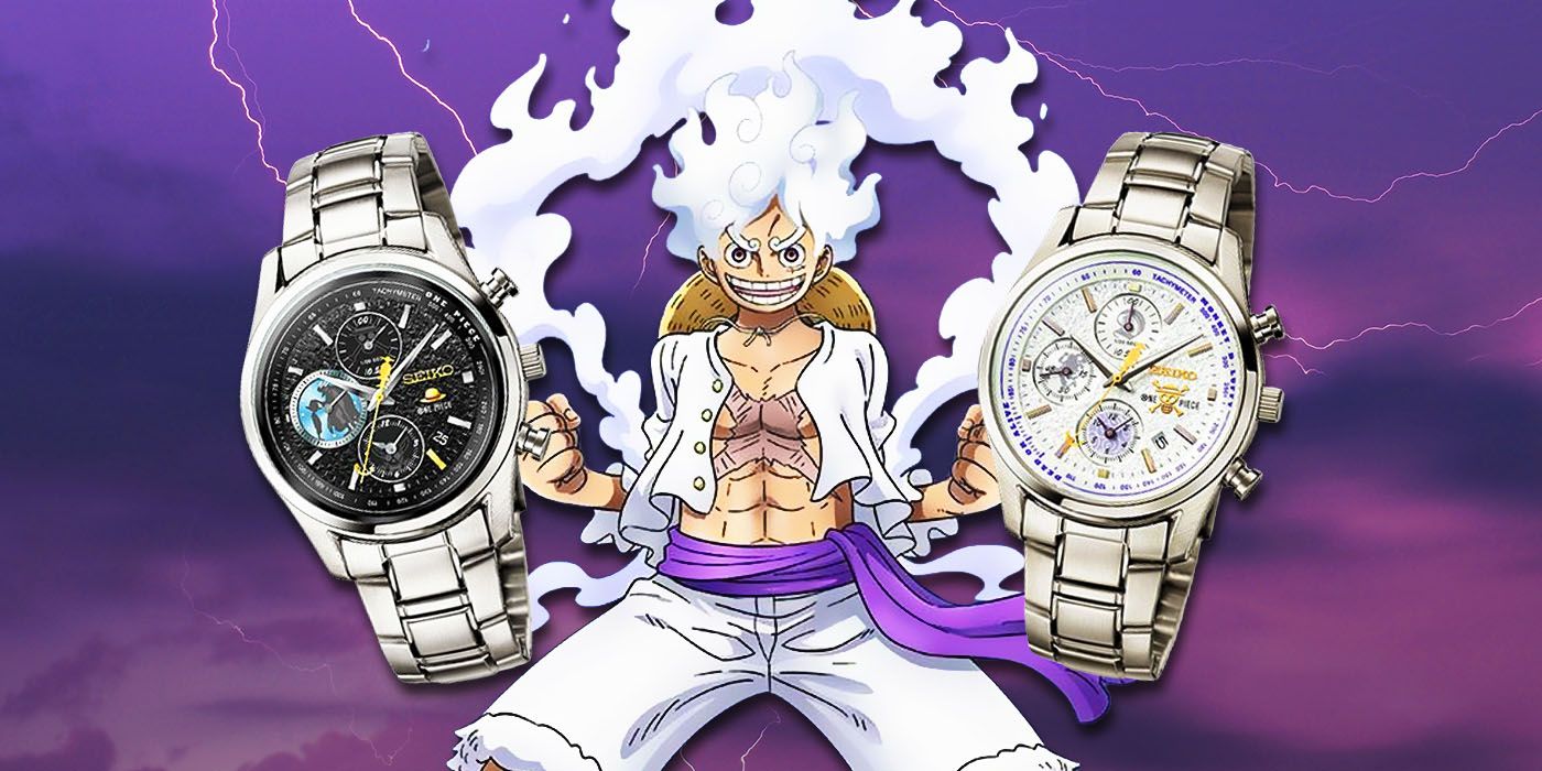 One Piece Gear 5 Luffy with Seiko watches for the 25th anniversary