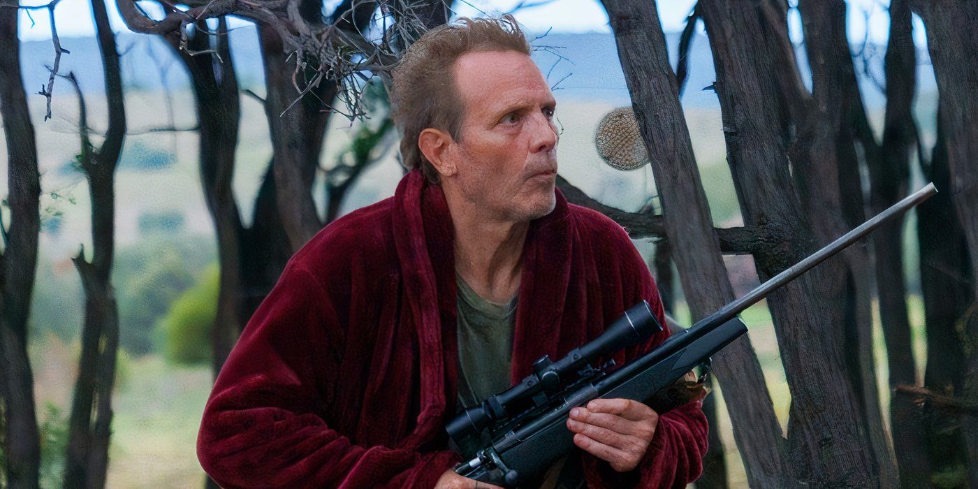 Michael Biehn in The Red with a sniper rifle