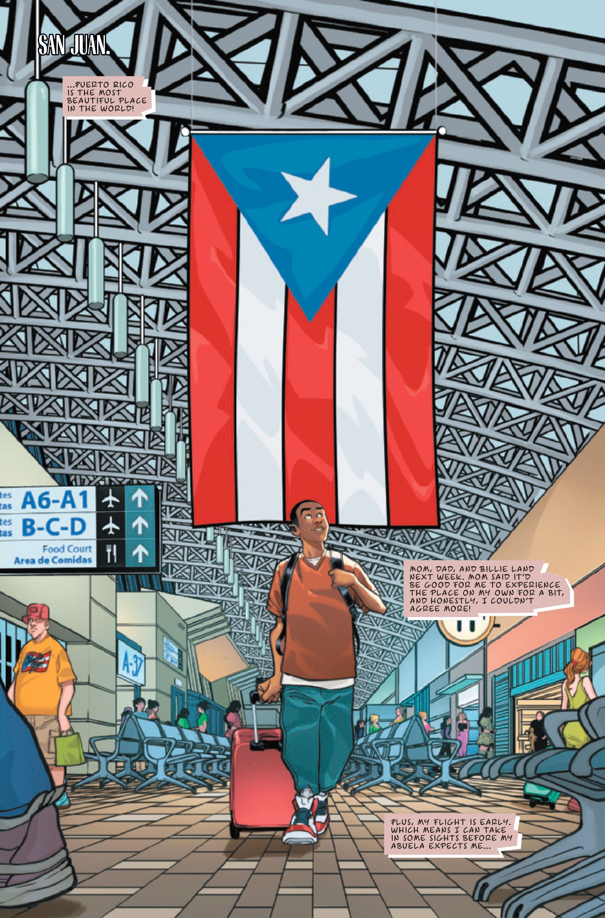 EXCLUSIVE: Miles Morales Meets Storm on a Family Trip to Puerto Rico