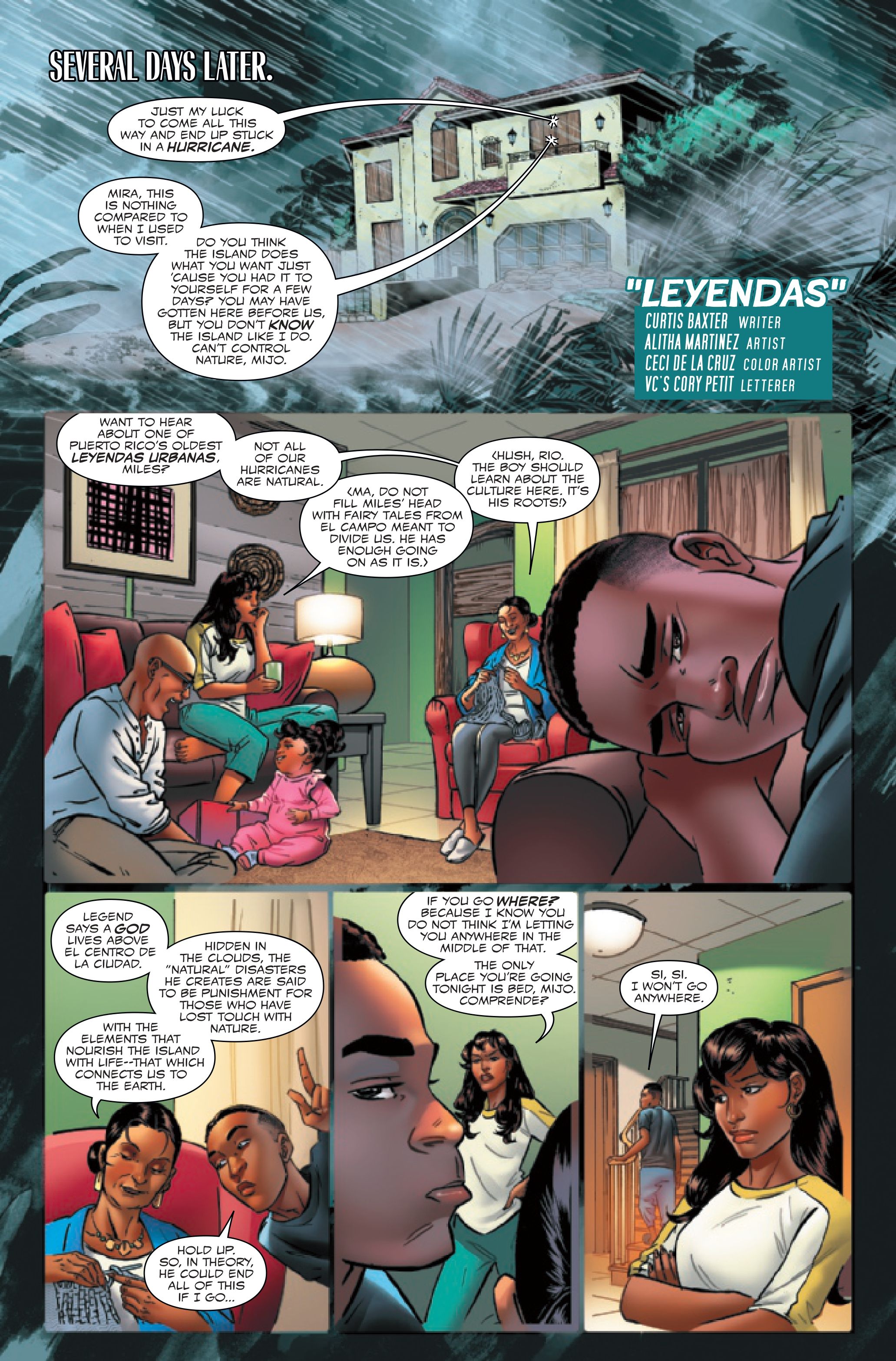 EXCLUSIVE: Miles Morales Meets Storm on a Family Trip to Puerto Rico