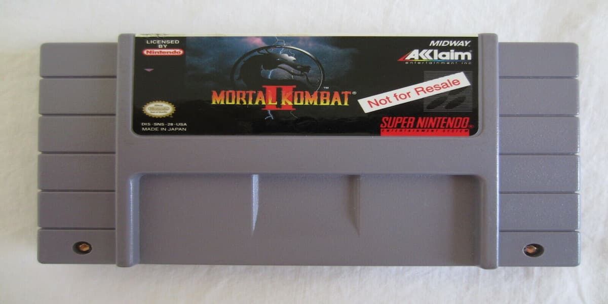 Mortal Kombat II [Not for Resale] cartridge