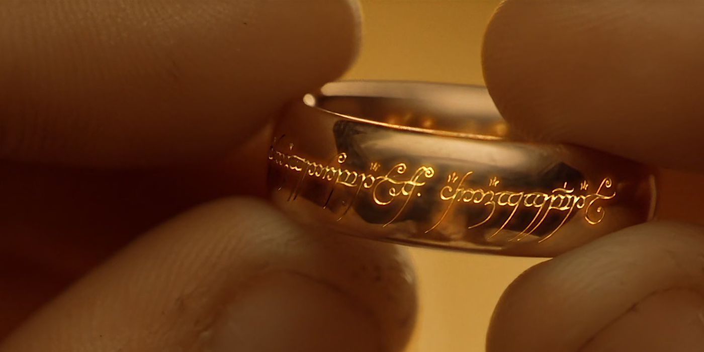 The One Ring in Frodo's hands from The Lord of the Rings: The Fellowship of the Ring