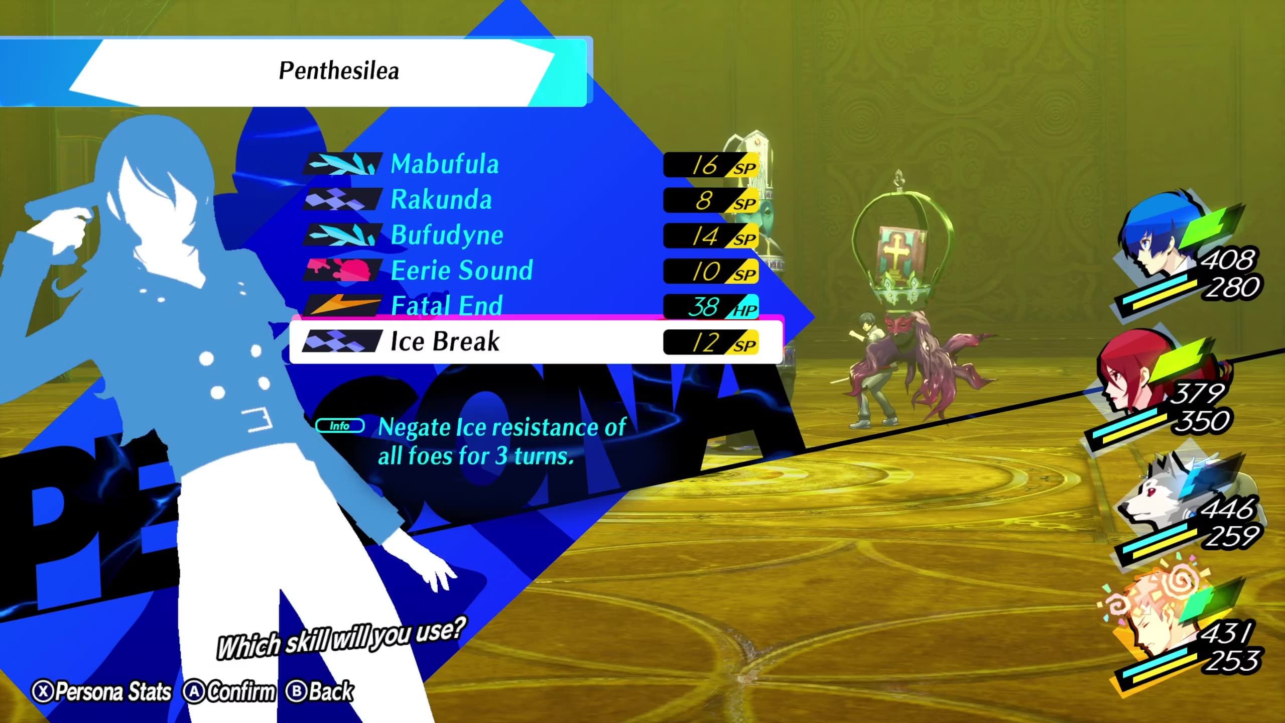 batalla de recarga persona 3