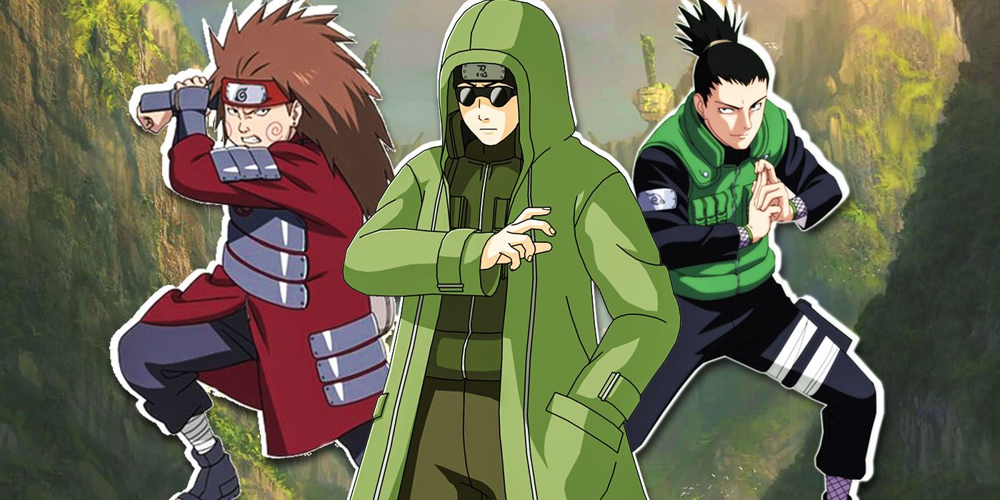 Shino Aburame, Choji Akimichi y Shikamaru Nara