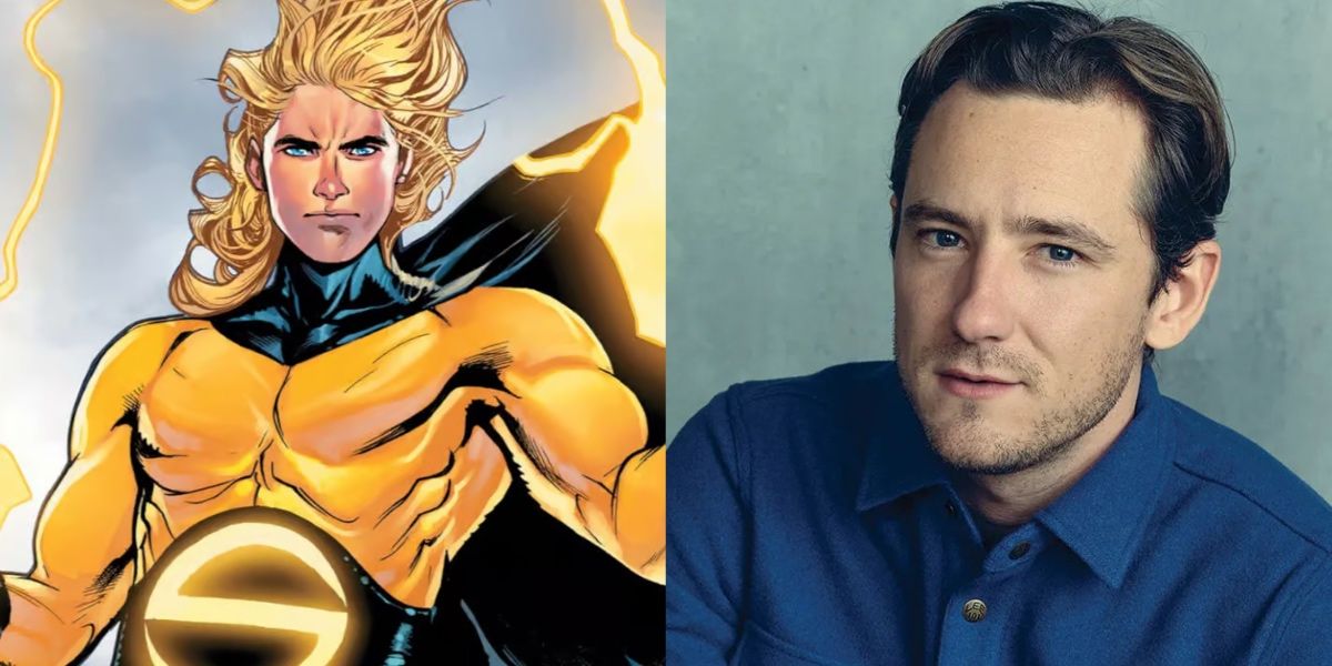 Split image of Marvel's Sentry and Lewis Pullman