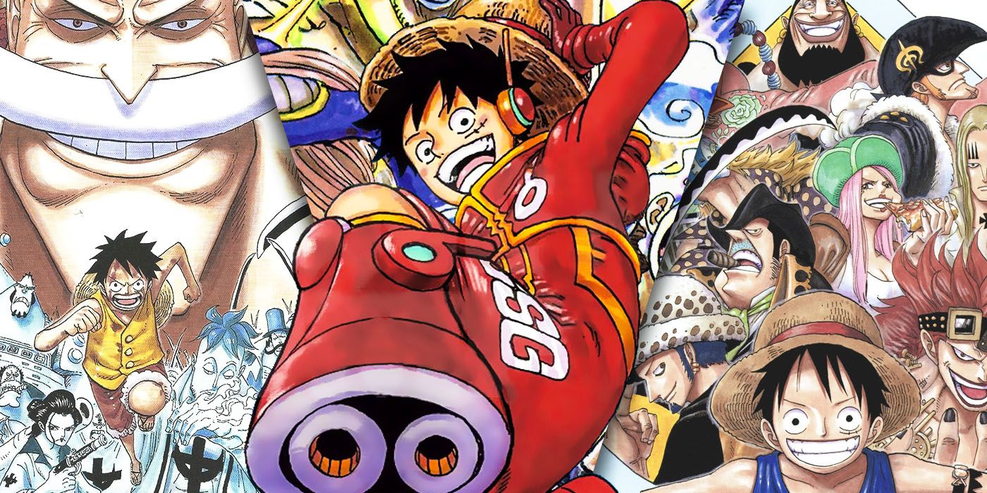 Split Images of One Piece Manga Arc