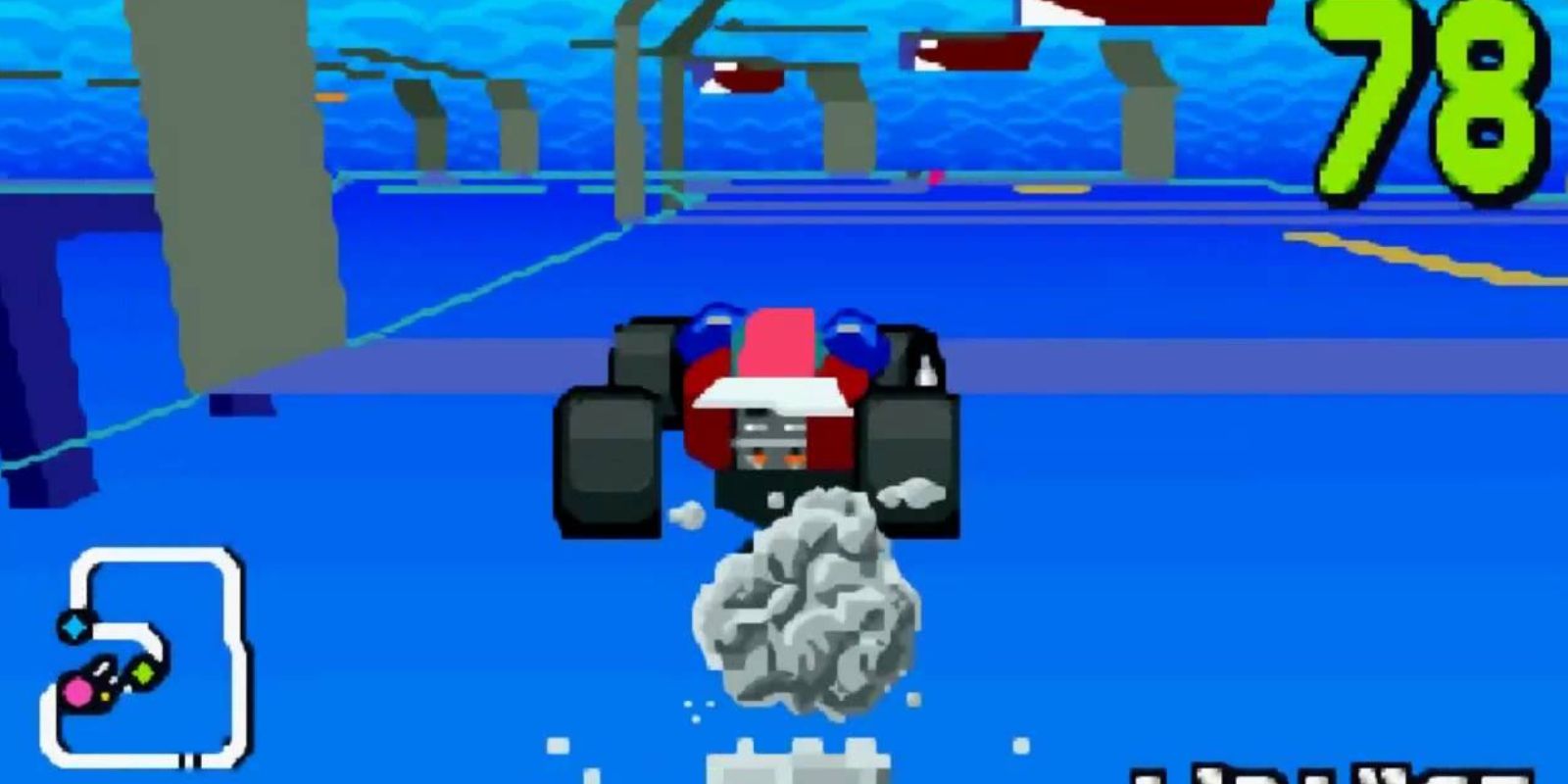 Stunt Race FX gameplay