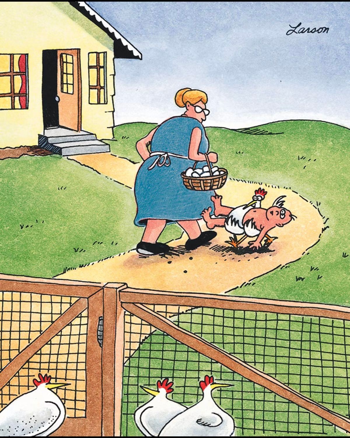 10 Funniest The Far Side Comics Featuring Chickens, Ranked