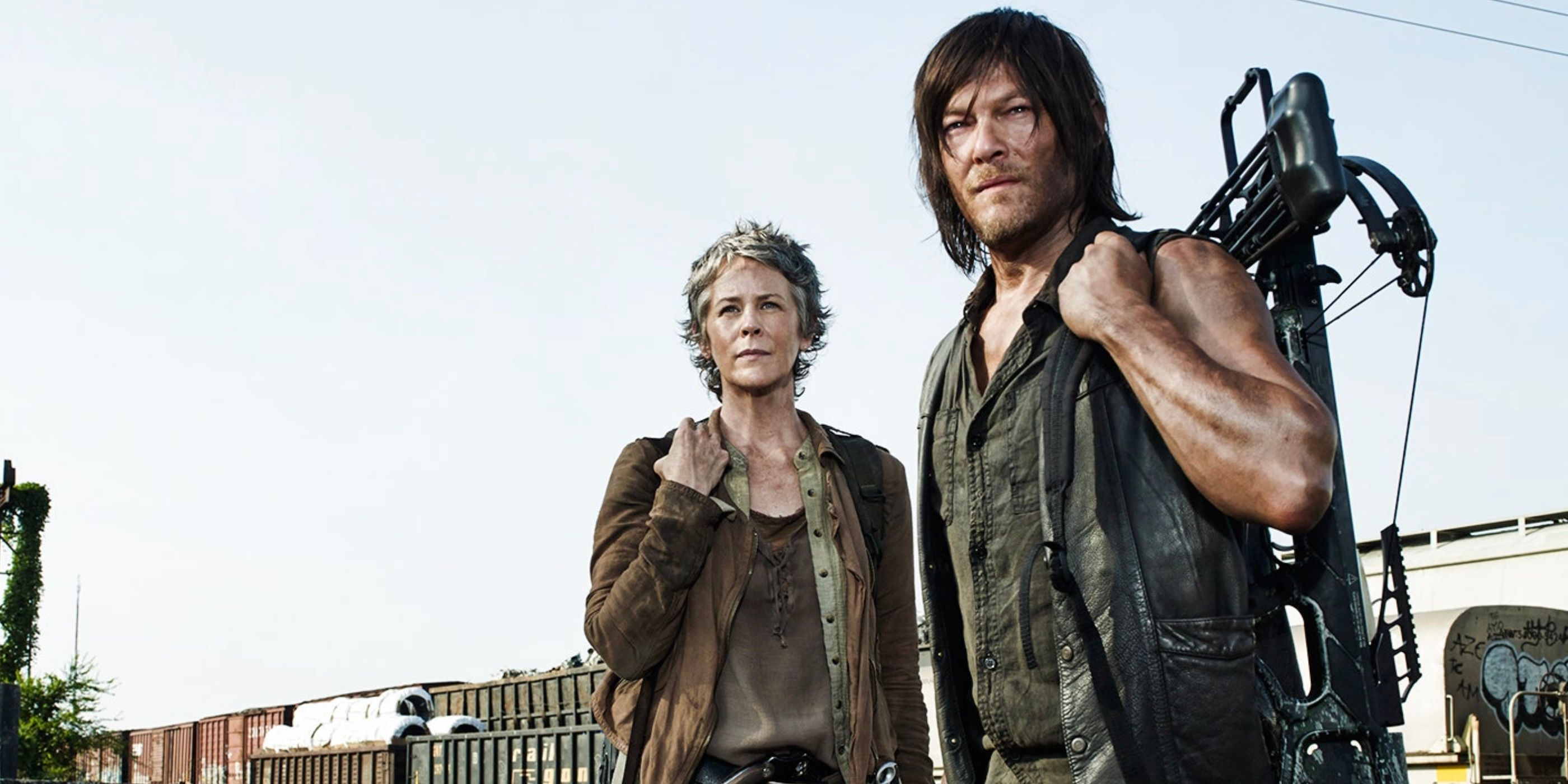 Las estrellas de The Walking Dead reaccionan a una pregunta picante sobre la relación de Daryl y Carol