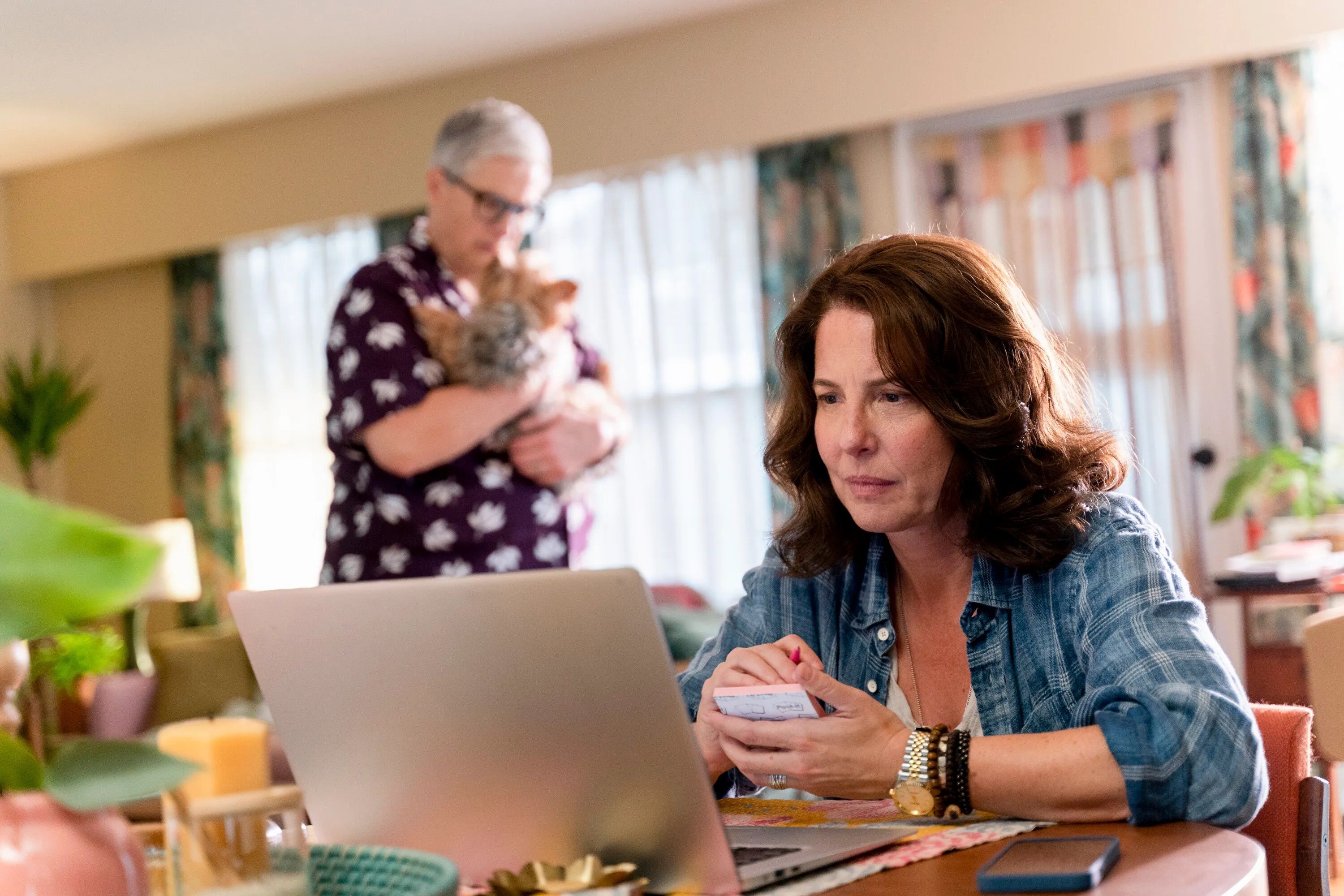 Tracker image of robin weigert looking at a computer