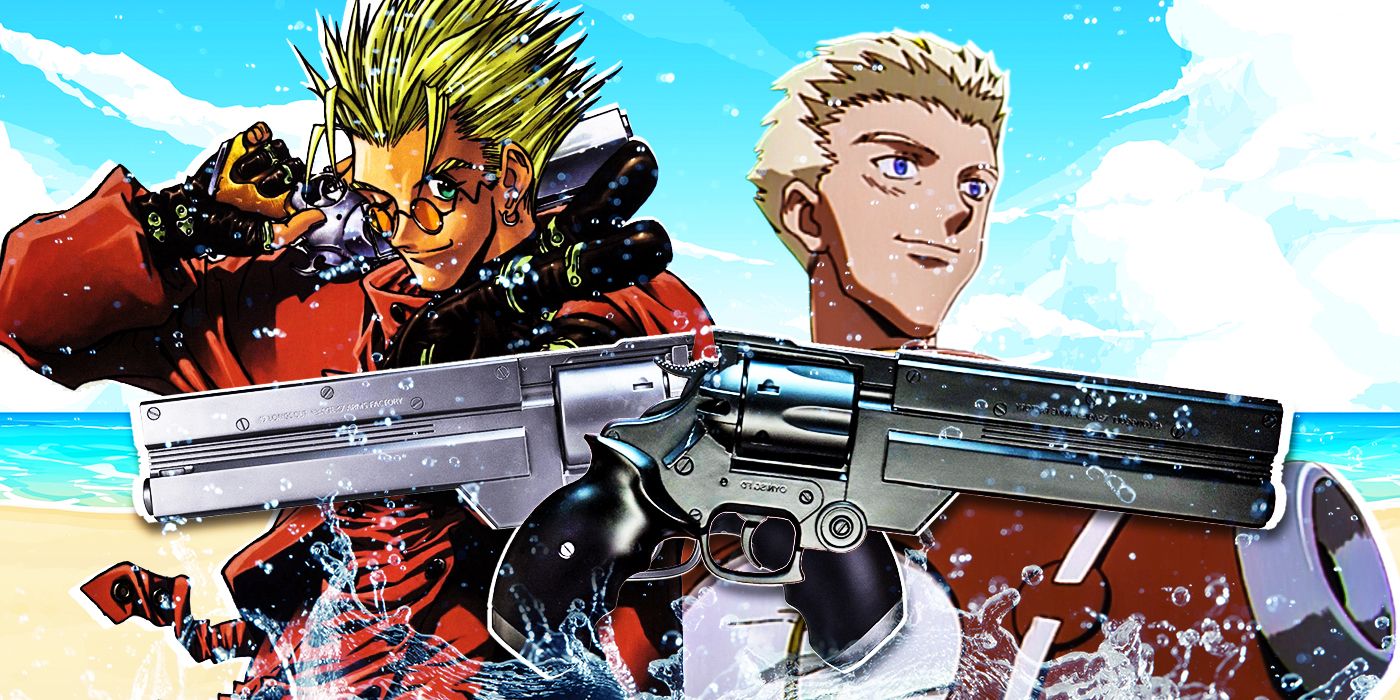 Trigun's '90s Anime Helps Beat the Summer Heat With Water Fight Replica Toys