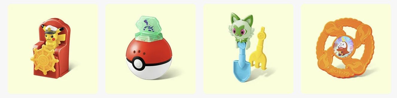 McDonald's Japan представляет новые игрушки Happy Meal Pokemon в августе