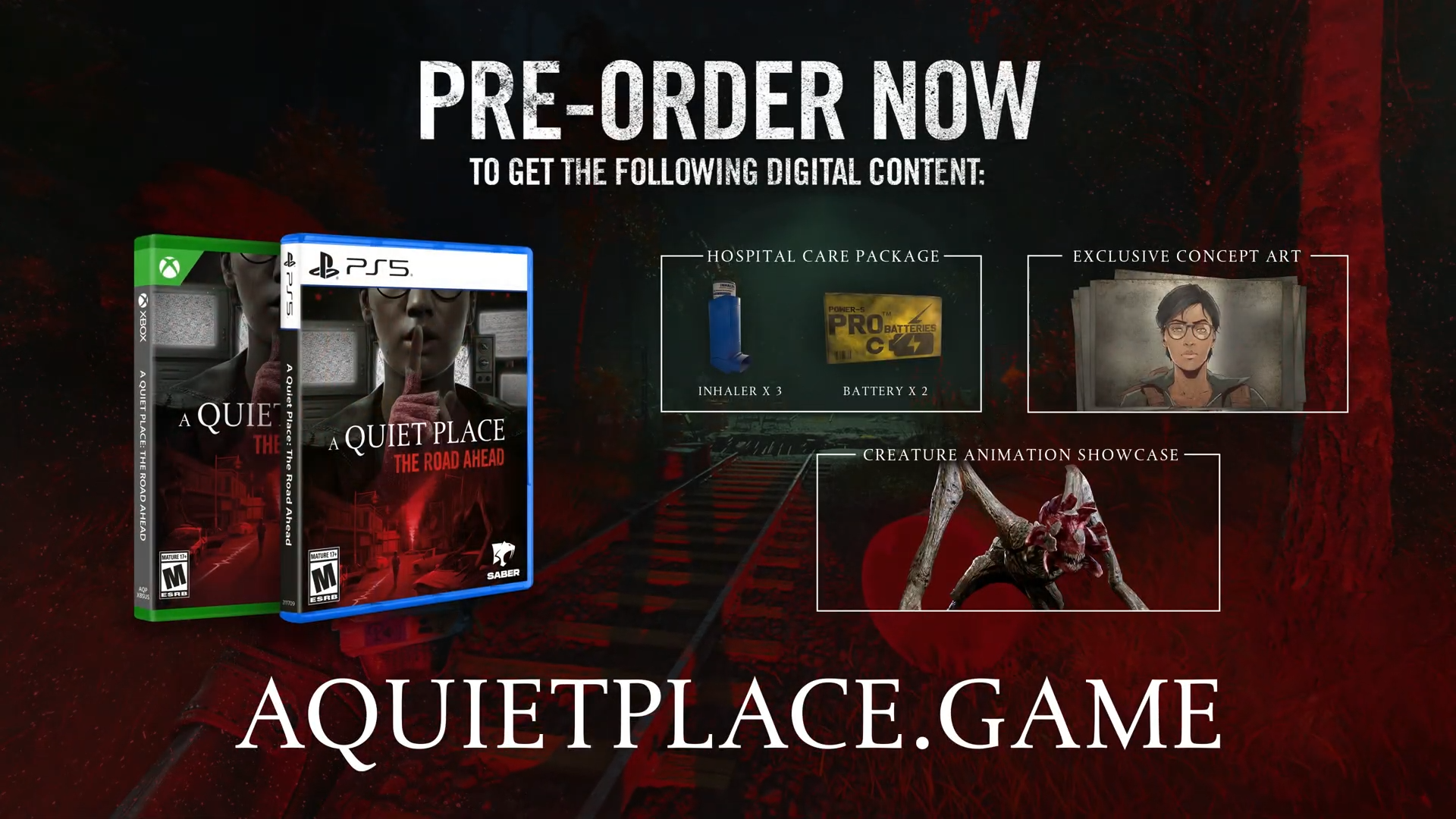 Pre-order goodies for A Quiet Place: The Road Ahead