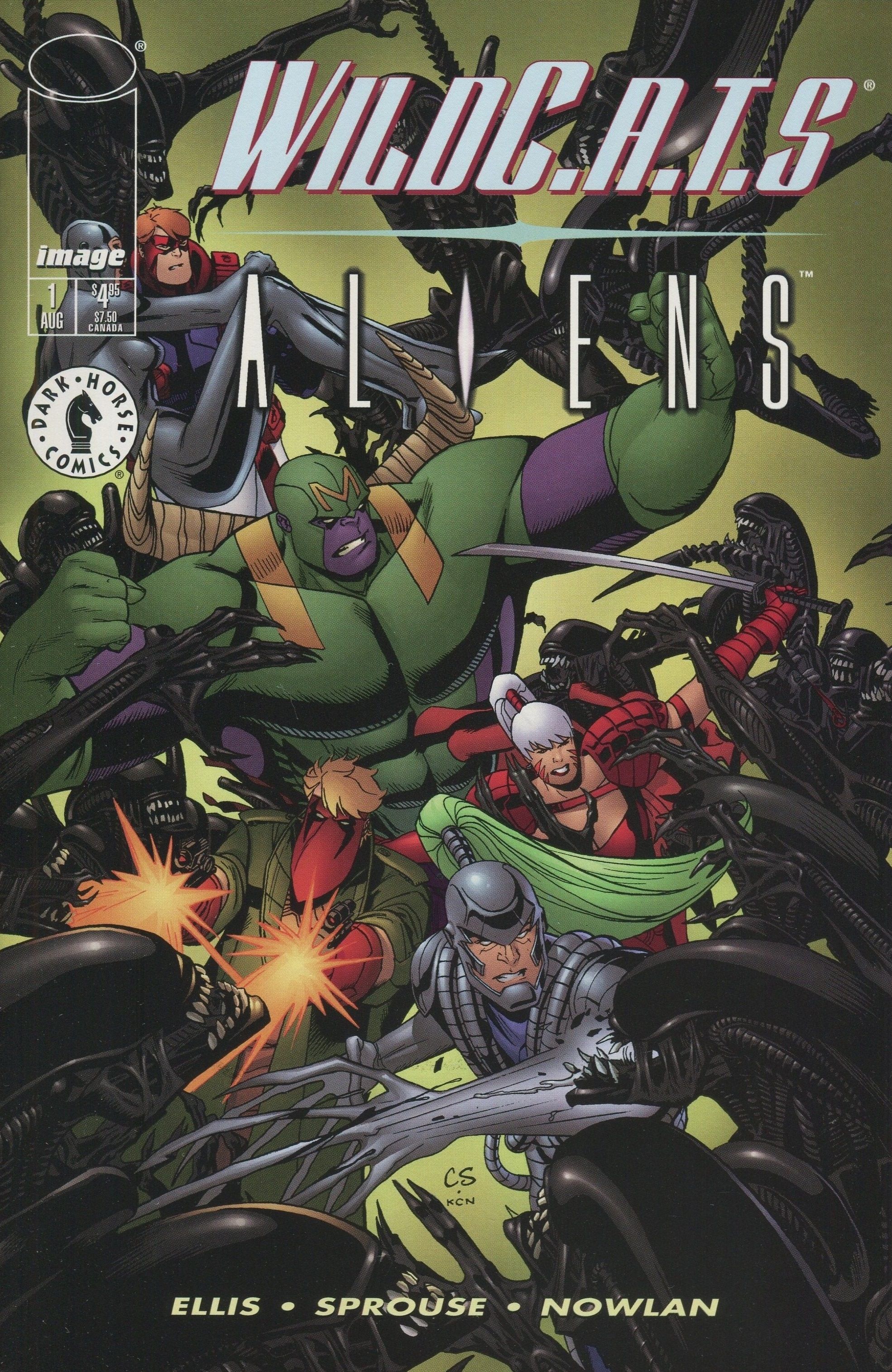 The cover of WildC.ATS/Aliens #1