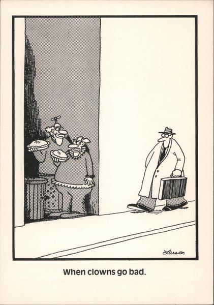 Los 10 cómics más divertidos de The Far Side con payasos, clasificados