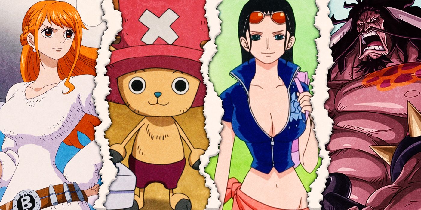 Nami, Tony Tony Chopper, Robin and Kaido from One Piece