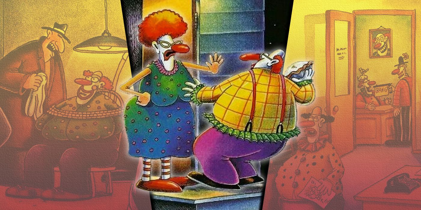 10 Funniest The Far Side Comics Featuring Clowns, Ranked