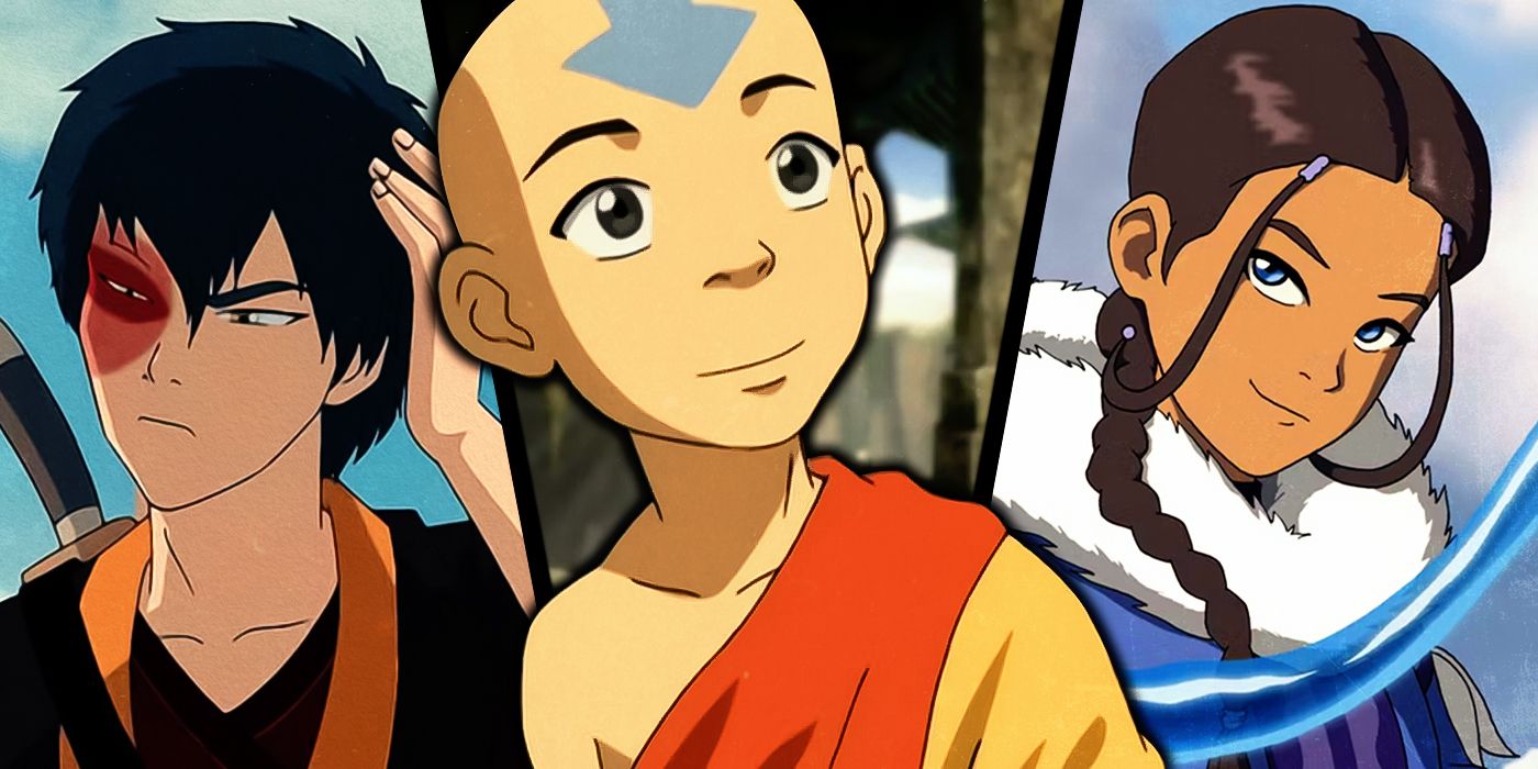 Zuko, Aang e Katara de Avatar: The Last Airbender