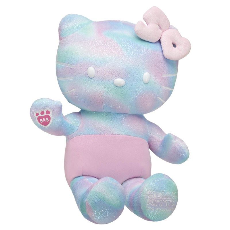 Sanrio Releases Hello Kitty 50th Anniversary Plushie With Pastel Tie-Dye Design