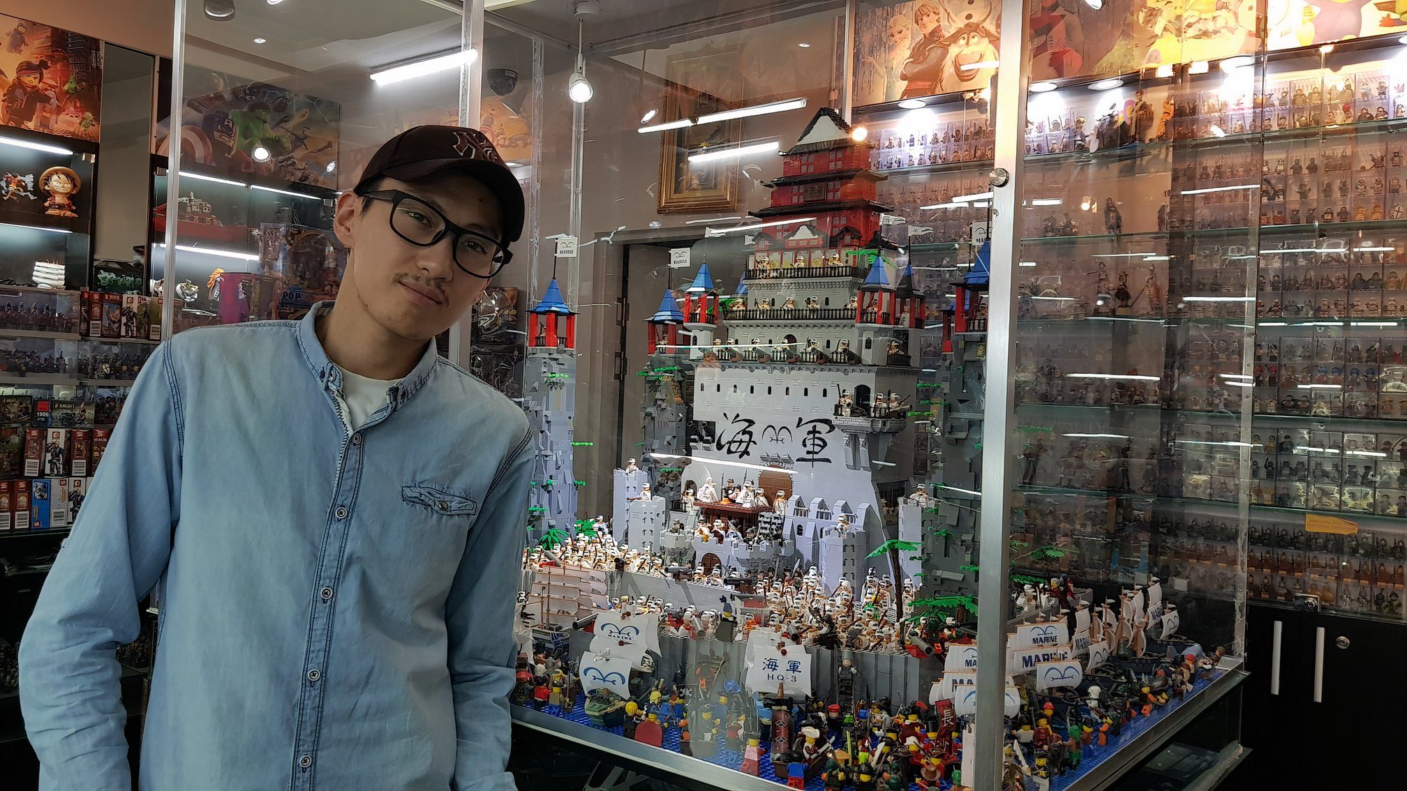 One Piece Fan's 6-Month Lego Build of Marineford Battle Goes Viral After New Store Sighting