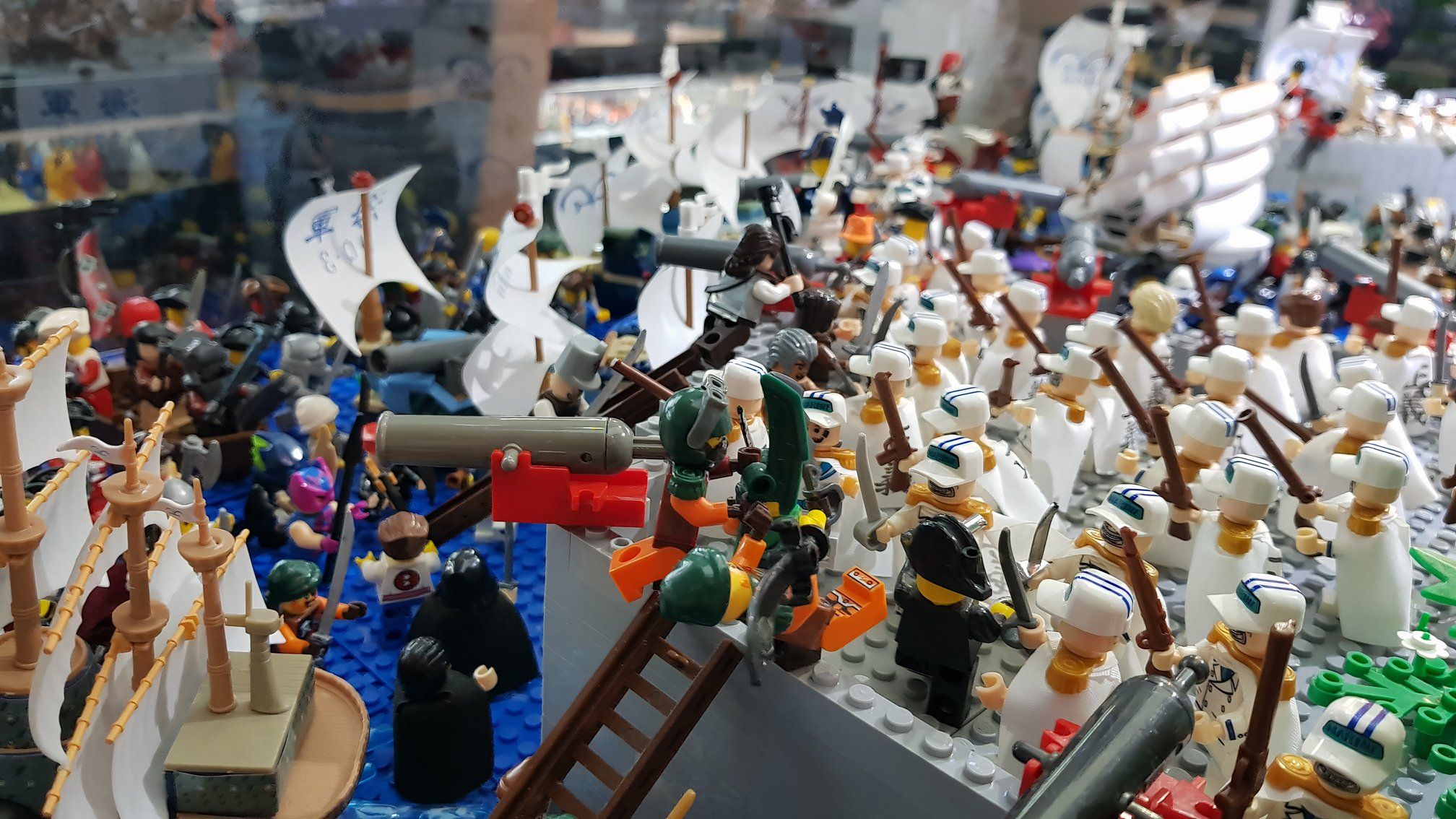 One Piece Fan's 6-Month Lego Build of Marineford Battle Goes Viral After New Store Sighting