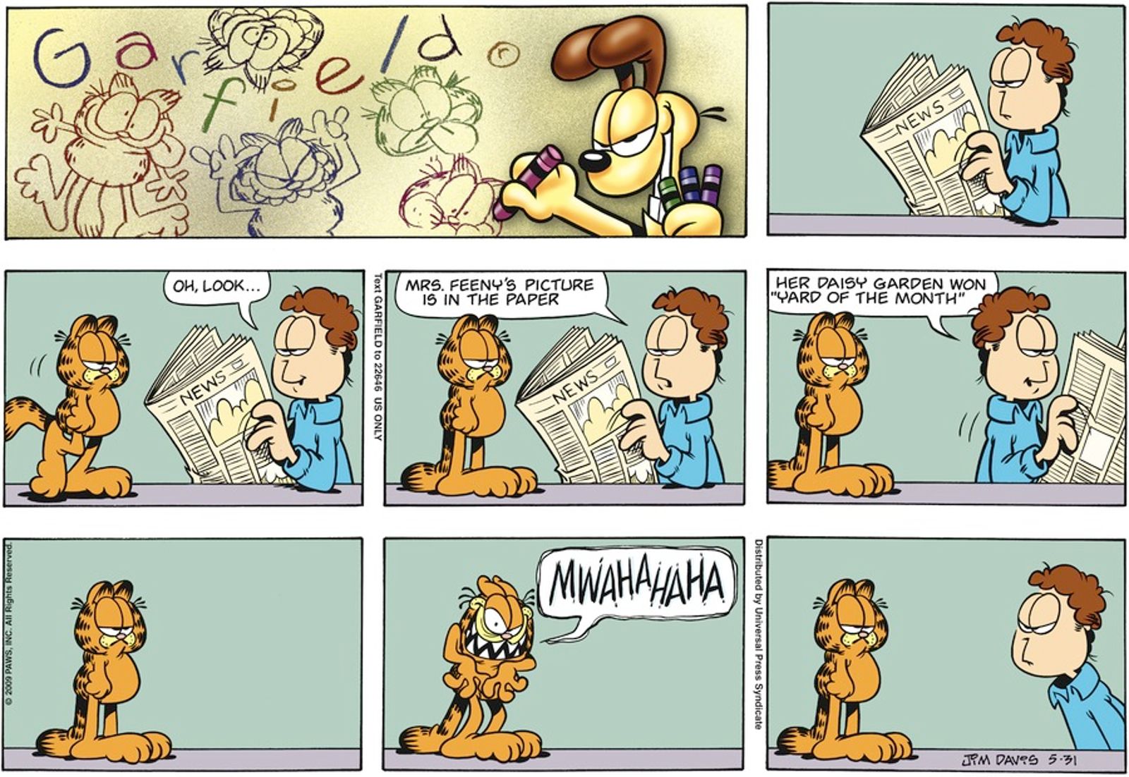 Las 10 tiras cómicas de Garfield más espeluznantes, clasificadas