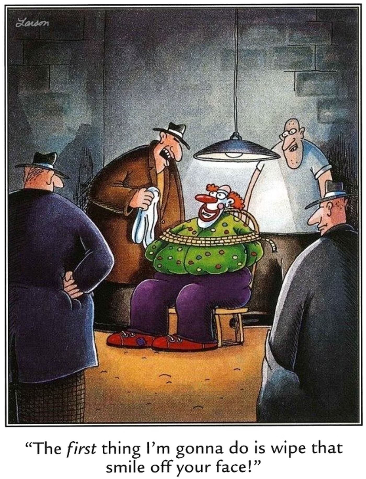 10 Funniest The Far Side Comics Featuring Clowns, Ranked