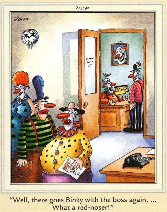 10 Funniest The Far Side Comics Featuring Clowns, Ranked