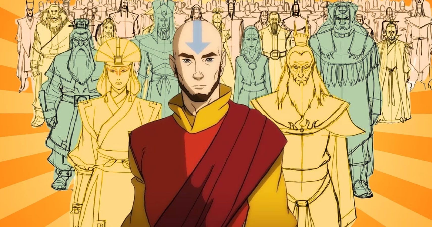 Cada vez que Aang aparece en La leyenda de Korra