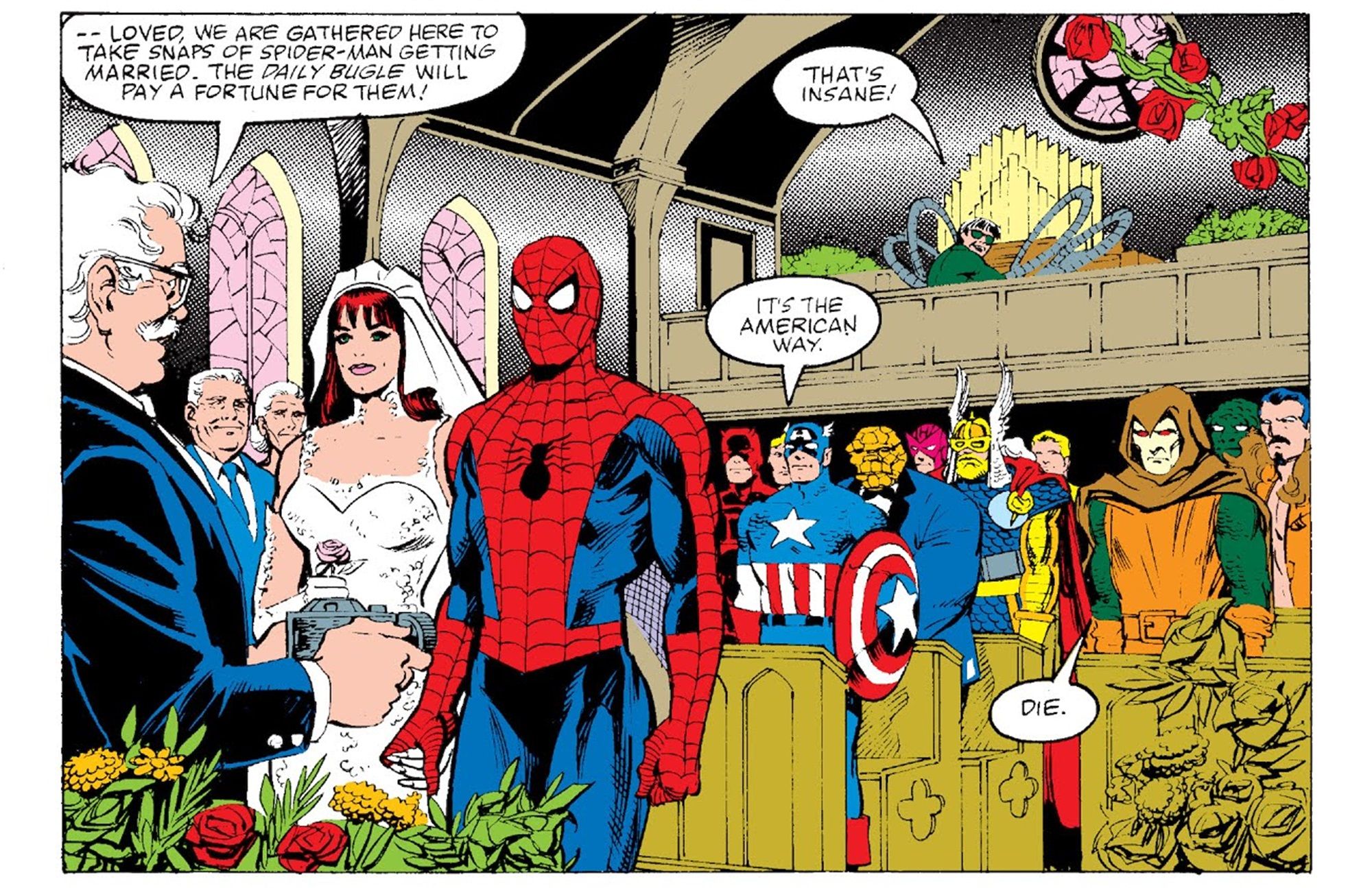 What Nearly Ruined Spider-Man and Mary Jane's Wedding Day?