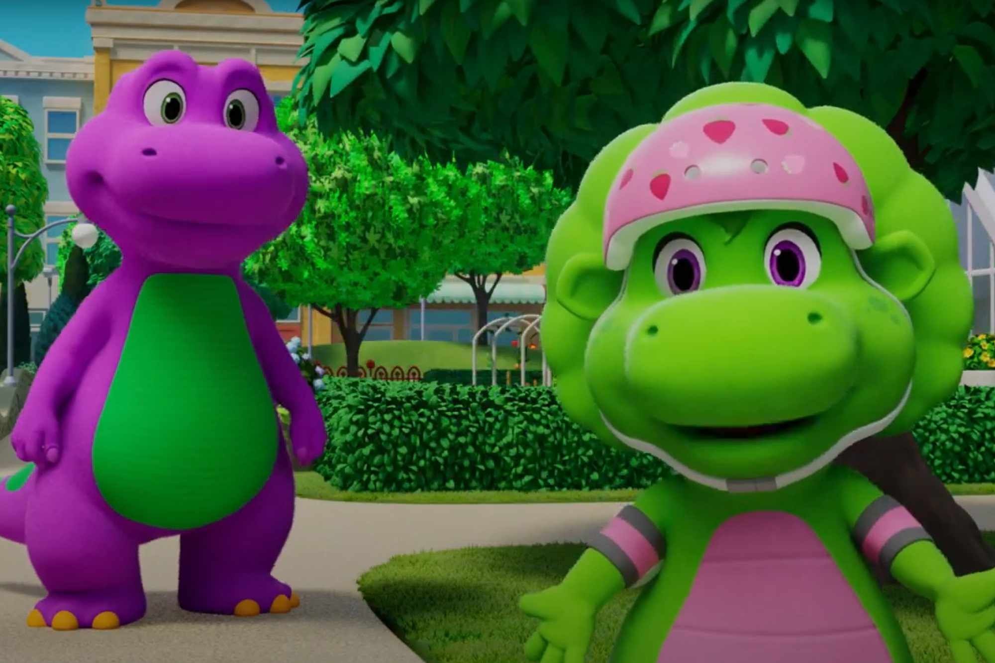 El actor de trap dará voz a Barney en 'Modern Revival' en Max, se lanza el tráiler