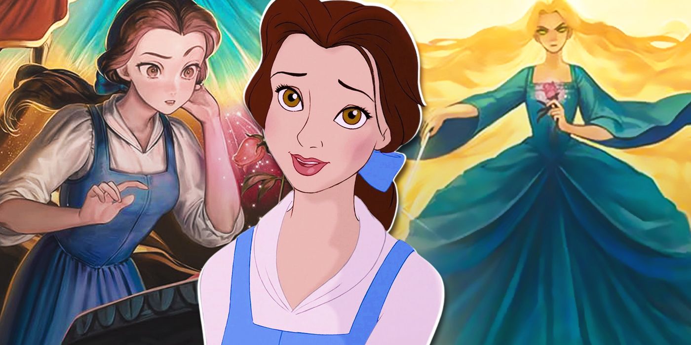 La princesa Bella de Disney se convierte en un personaje Shoujo en una nueva obra de arte de La Bella y la Bestia