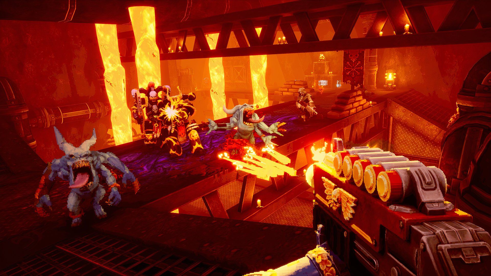 Este reciente juego de Warhammer 40K es un retroceso a los mejores shooters retro