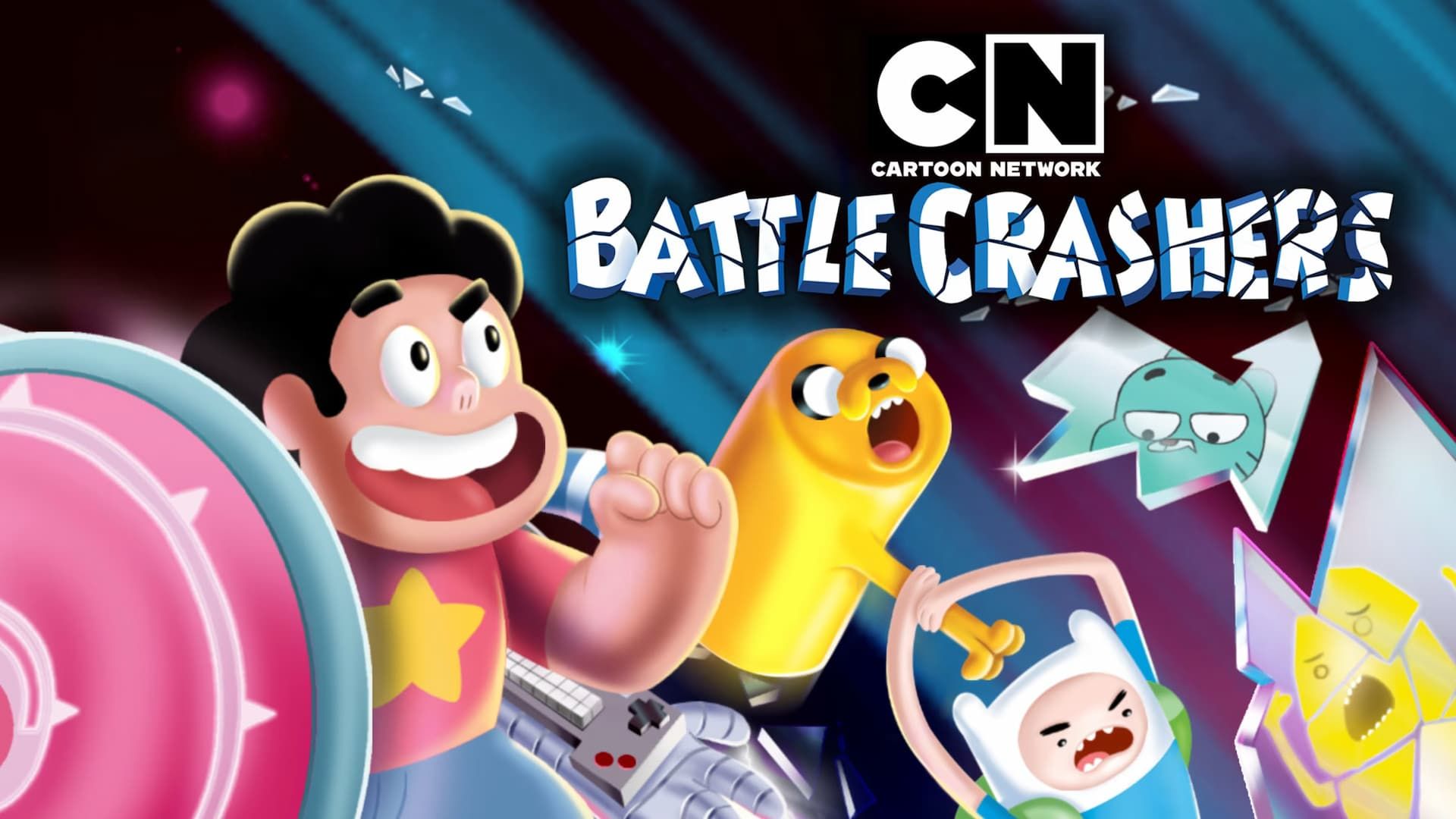 Personagens do Cartoon Network Battle Crashers de Adventure Time, Steven Universe e Amazing World of Gumball