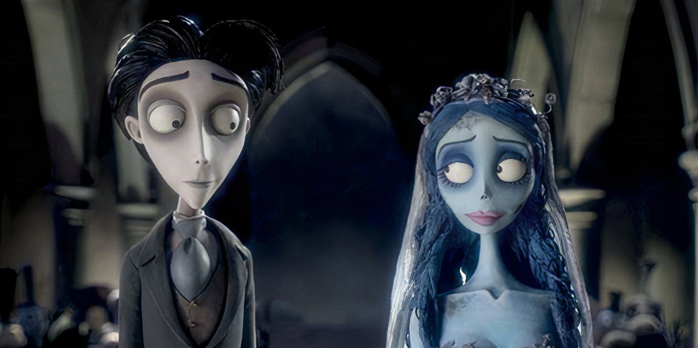 Victor and the Corpse Bride are standing together