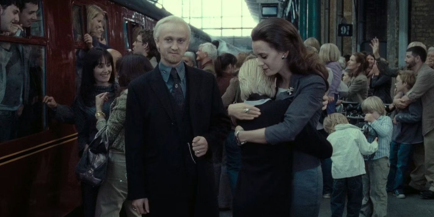 Draco Malfoy and His Wife in The Deathly Hallows Part 2 Ending Scene