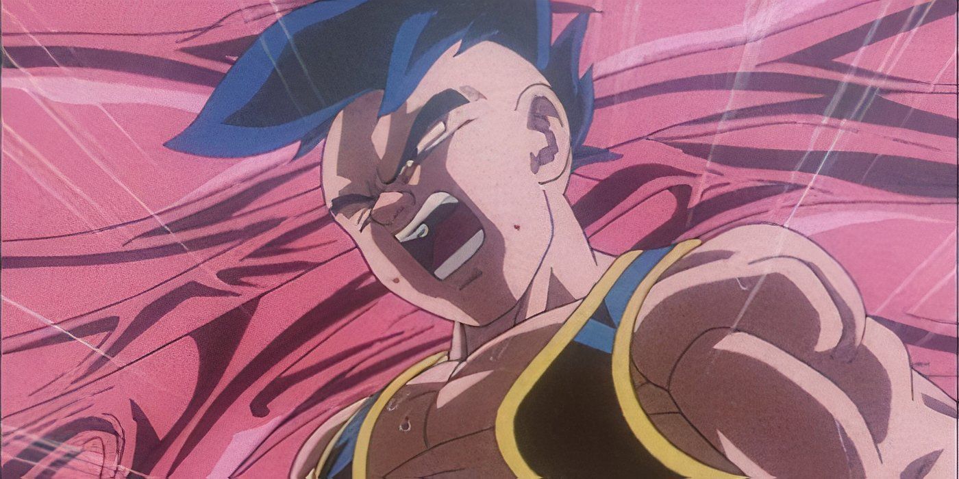 Majuub ataca desde el interior del Golden Great Ape Baby Vegeta en Dragon Ball GT.