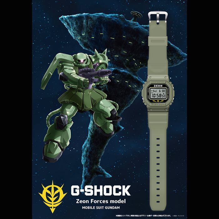 Casio revela el nuevo reloj Gundam para representar al Principado de Zeon con estilo