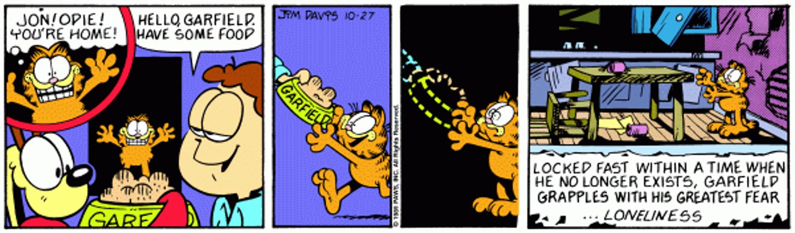 Las 10 tiras cómicas de Garfield más espeluznantes, clasificadas