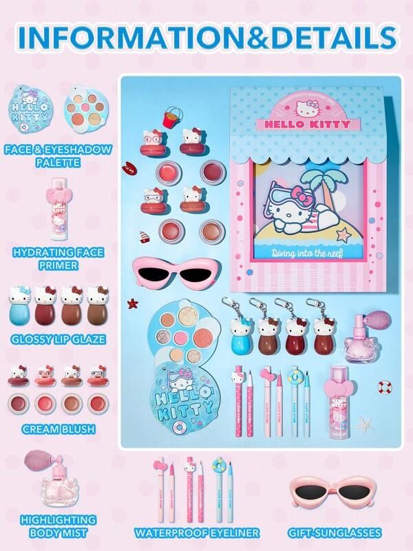 Hello Kitty de Sanrio obtiene el lanzamiento de maquillaje Summer Glam exclusivo de SHEIN