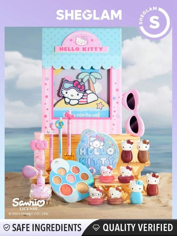 Hello Kitty de Sanrio obtiene el lanzamiento de maquillaje Summer Glam exclusivo de SHEIN