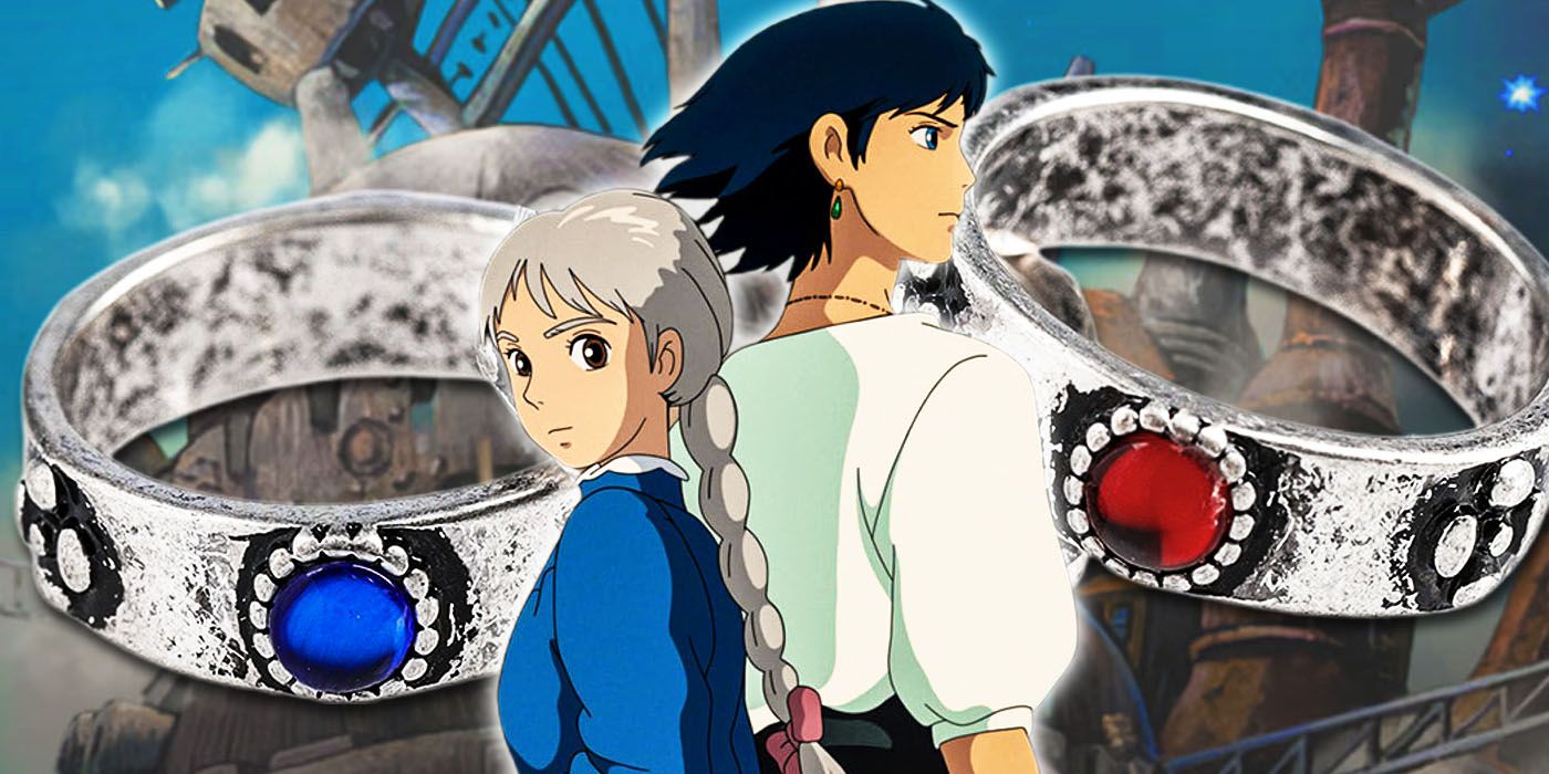 Studio Ghibli Returns Stunning Howl's Moving Castle Couple Rings Set to Official Store