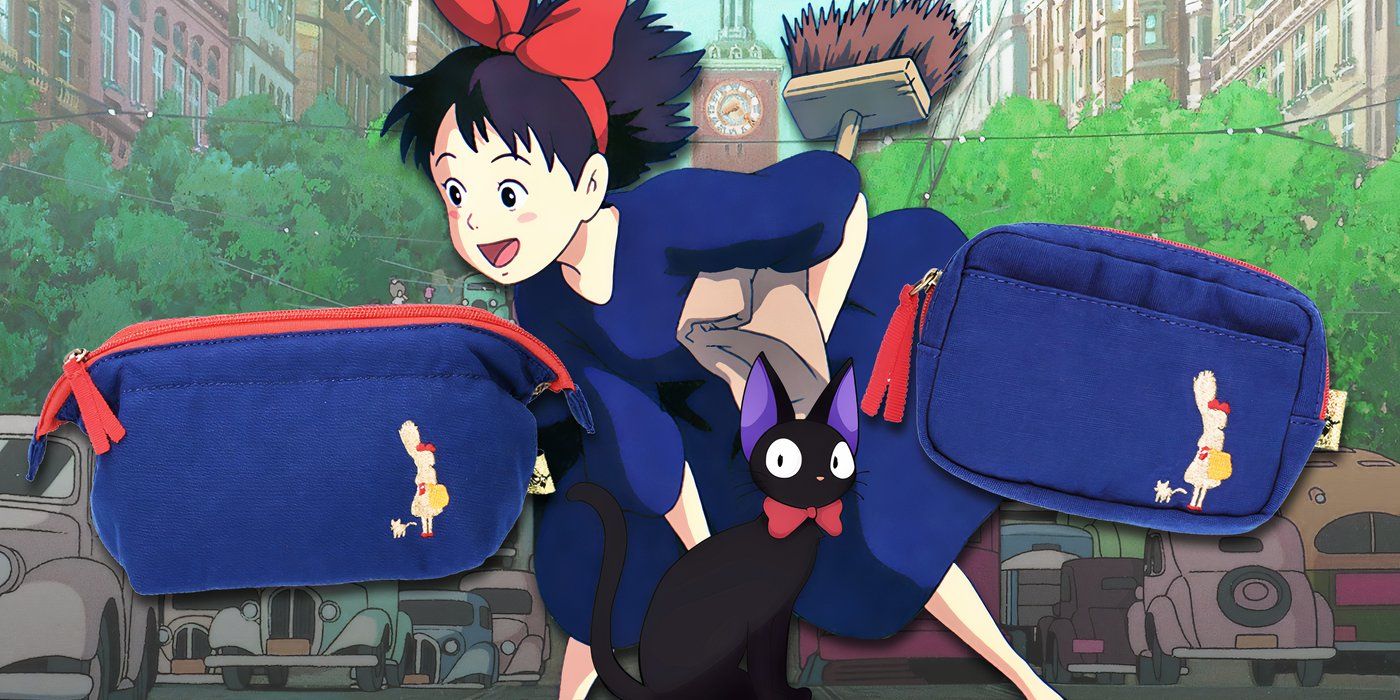 Serviço de entrega Kiki do Studio Ghibli com novas bolsas Kiki e Jiji