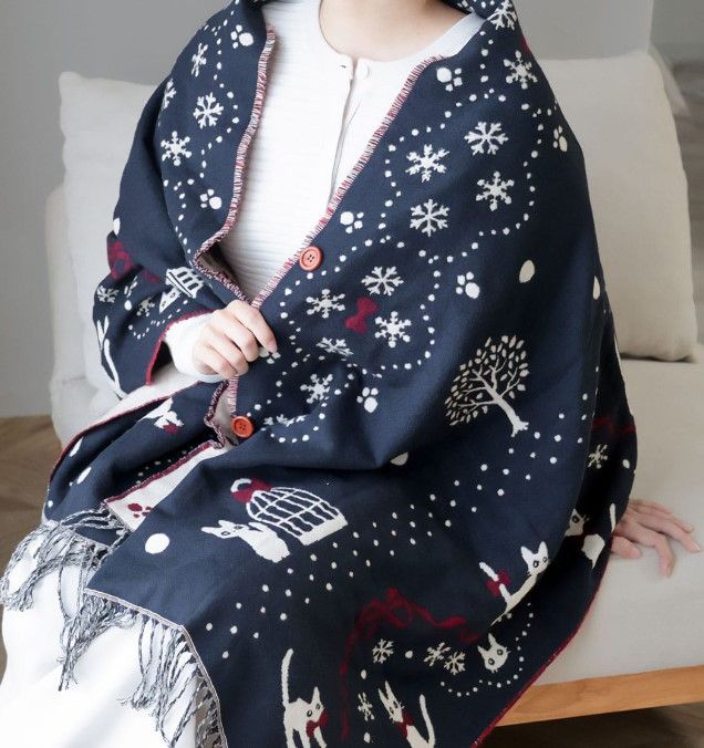 Studio Ghibli Re-Releases Its Winter-Perfect Totoro, Howl & Kiki Shawl Collection