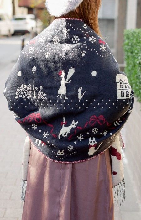 Studio Ghibli Re-Releases Its Winter-Perfect Totoro, Howl & Kiki Shawl Collection