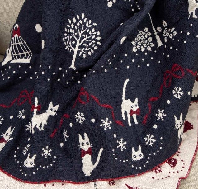 Studio Ghibli Re-Releases Its Winter-Perfect Totoro, Howl & Kiki Shawl Collection