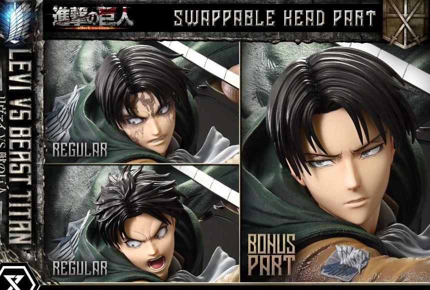 Attack on Titan's Newest Levi Figure Is Over 28 Inches High  And Costs Over $2000