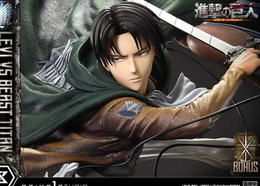 Attack on Titan's Newest Levi Figure Is Over 28 Inches High  And Costs Over $2000