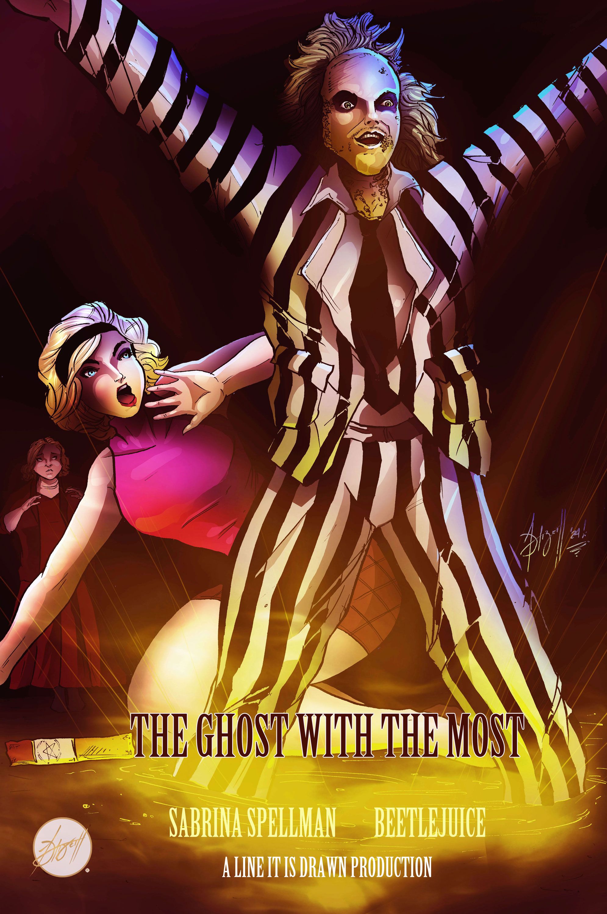 Line it is Drawn: Beetlejuice Teams Up With Comic Book Characters