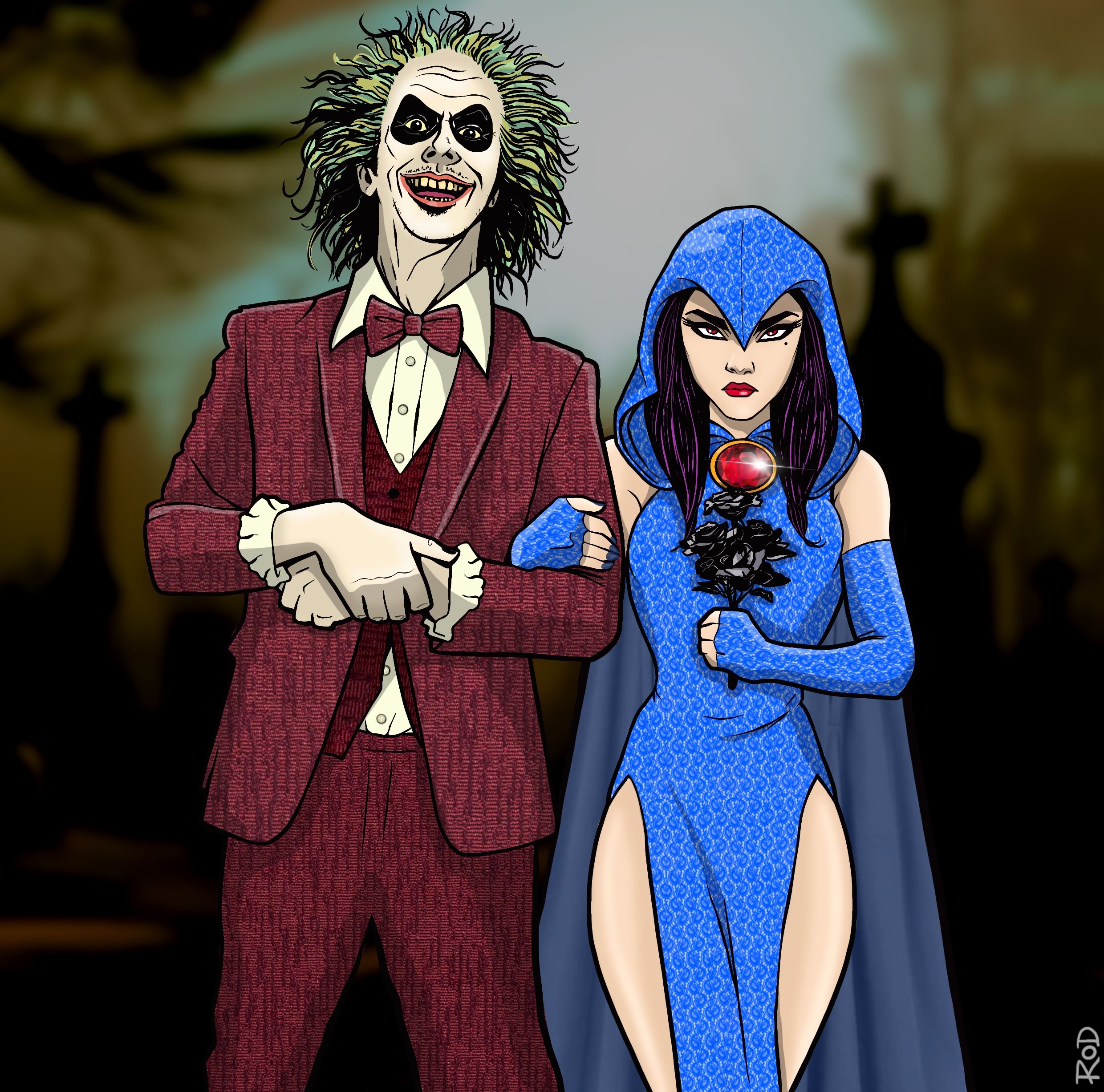 Line it is Drawn: Beetlejuice Teams Up With Comic Book Characters